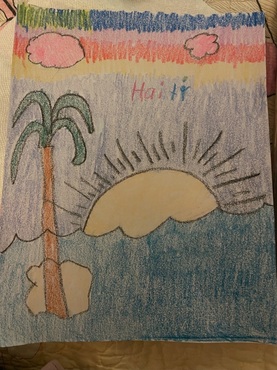 Bella’s drawing of Haiti