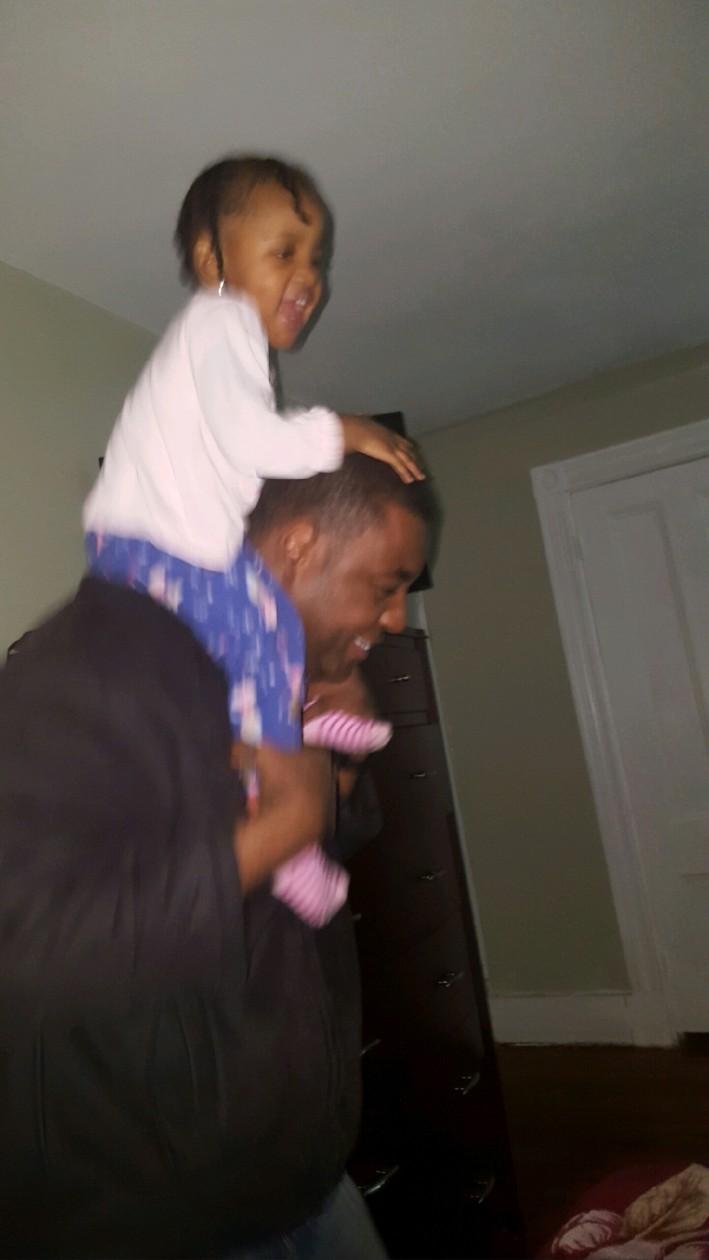 Laughter on Babe’s shoulders, 2016