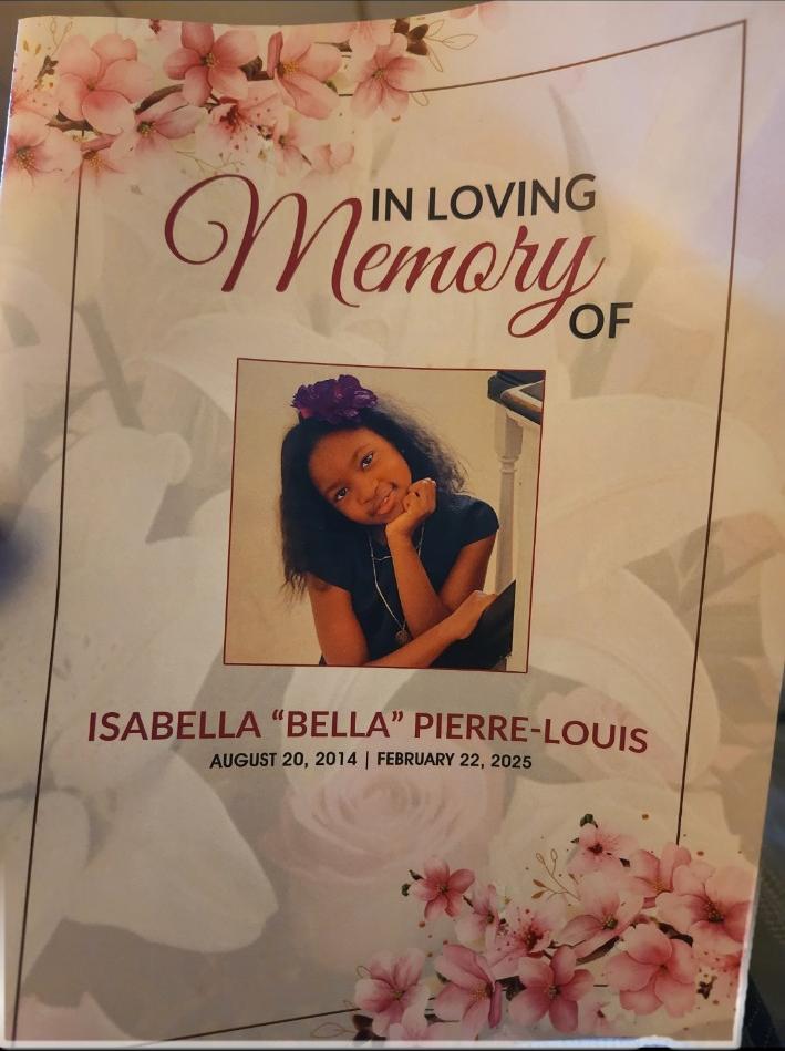 In loving memory of Isabella “Bella” Pierre-Louis