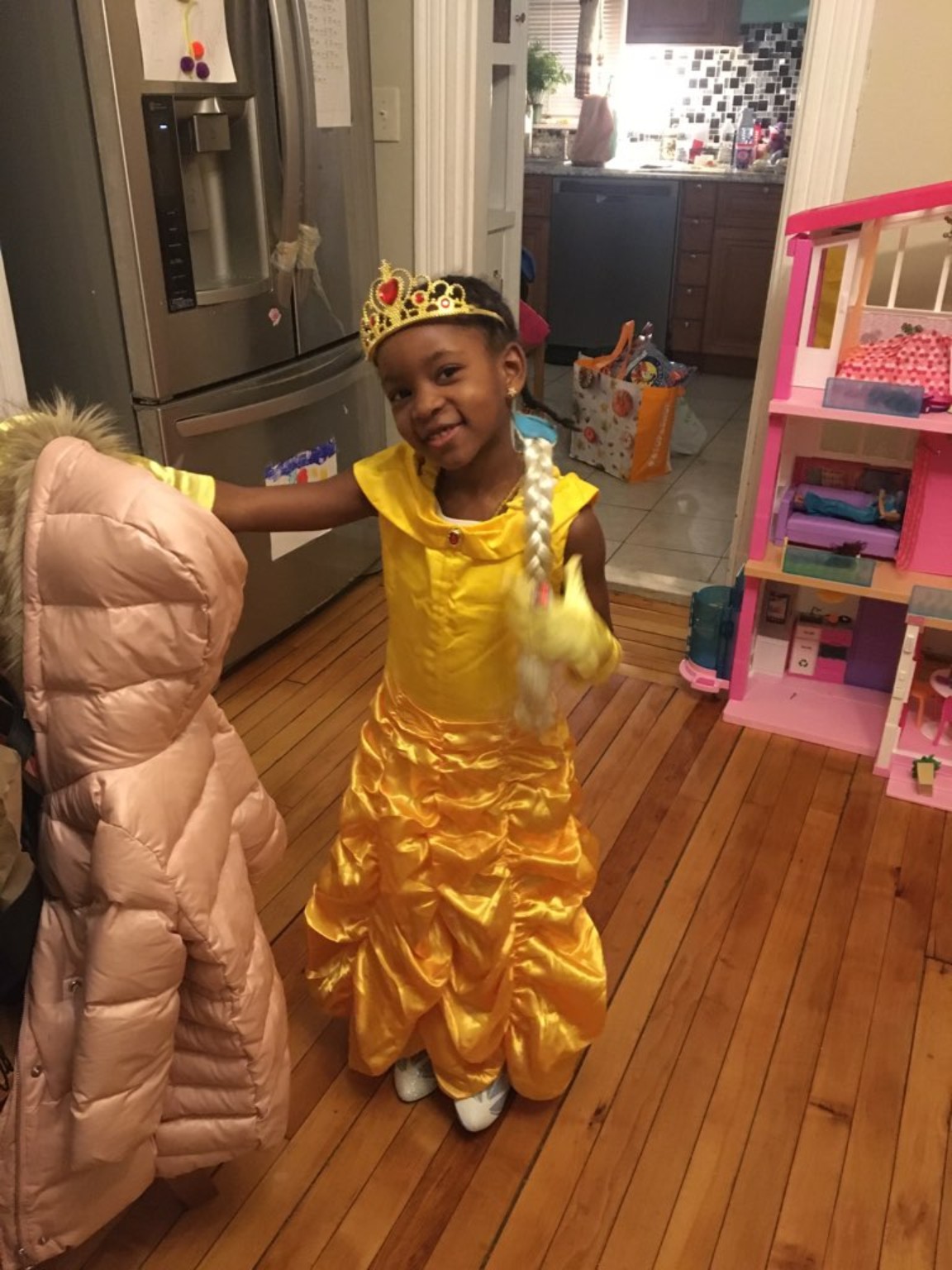 A little princess at home