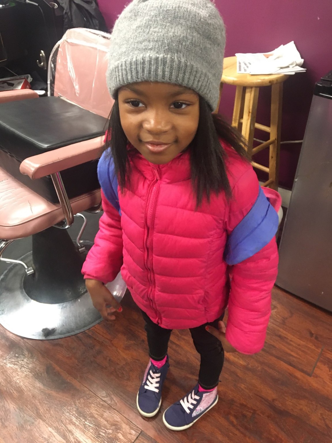 Bundled up with a smile
